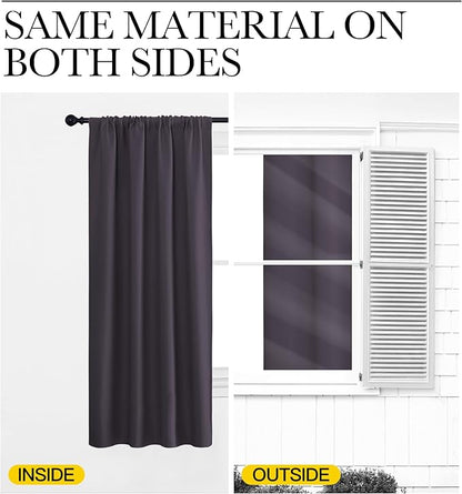 NICETOWN Blackout Curtains for Living Curtains, 2 Panels, 29 by 30, Room - Image 5