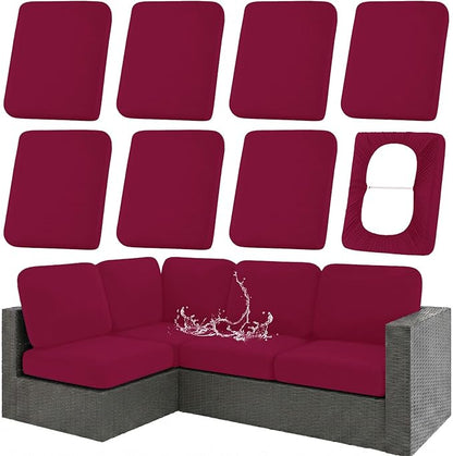 Waterproof Outdoor Cushion Covers, Stretch Patio Slipcovers | UV Resistant by hyha