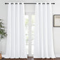 NICETOWN Room Darkening White Curtain by NICETOWN