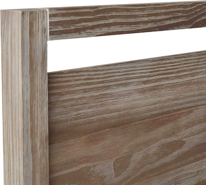 Grain Wood Furniture Loft King Size Solid Wood Bed, Weathered Pine - Image 5