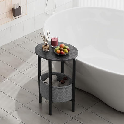 Vagusicc Round Side Table End Table - Image 4