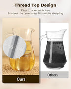 House Again Large Tea Infuser with Scoop, Extra Fine Mesh Tea Strainers for Loose Tea & Spice Infuser for Cooking, 304 Stainless Steel, Loose Leaf Tea Steeper for Brew Tea Spices & Seasonings