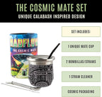 MADFLOW Yerba Mate Cup. Stainless Steel Mate Cup with 2 Bombillas. Double Wall Vacuum Insulated Yerba Mate Gourd. Unique Mate Cup And Bombilla Set