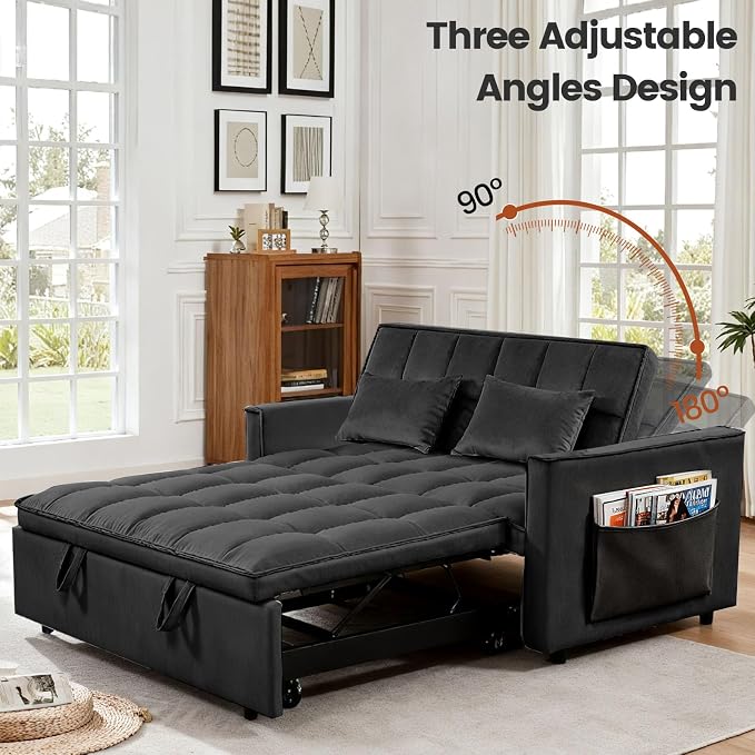 3 in 1 Convertible Sofa Bed, Love Seat Sleeper Bed - Image 7