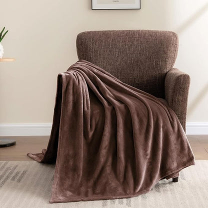 BEDELITE Fleece Blanket Soft Plush Full Bed Blanket Brown 84"x90" | Ultra Soft - Image 6