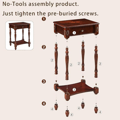 LEEMTORIG Solid Wood Side Table - Image 8