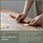 Muso Wood Sapele Wooden French Rolling Pin for Baking, Tapered Roller for Fondant, Pie Crust, Cookie, Pastry (French 17.5inch)