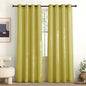 NICETOWN Bright Yellow Linen Curtains 96 inches Long, Grommet Thick Flax Light by NICETOWN