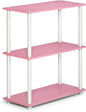 Furinno TURN-N-TUBE Storage Shelves, 3-Tier Book Shelf, Corner Shelf, Toolless by Furinno-FitsYourSpaceFitsYourBudget