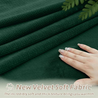 Arfntevss Sectional Recliner Couch Covers Velvet Corner Sectional Sofa Cover - Image 4