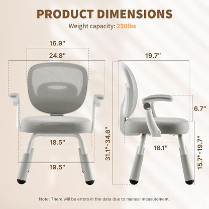 ERIYA Kids Desk Chair, Kids Study Chair, Height-Adjustable - Image 2