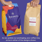 Sarasota Coffee Ground Jamaican Me Crazy | Medium Roast Gourmet Flavored Coffee Grounds | Low Acid, Mold Free, Specialty Grade Flavored Bulk Ground | 5lb (80 oz)