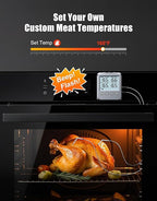 Dual Probe Meat Thermometer Digital for Cooking, Grilling & Smoking with Large LCD Backlight & Alarm, Kitchen Food Grill Thermometer, Smoker Accessories for BBQ, Oven, Oil Fry, Gifts for Men
