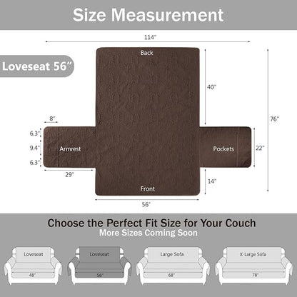 Soft Couch Cover 2 Cushion Sofa, Water-Repellent Sofa Slipcovers - Image 7