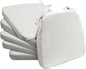 AAAAAcessories D-Shaped Chair Cushions, Machine-Washable Cover, Natural Linen by AAAAAcessories