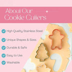 Cookie Cutter Kingdom, Christmas Cookie Cutters, Cookie Cutters Shape, Mold for Cakes Biscuits and Sandwiches (Christmas Snowman)