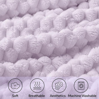 BEDELITE Lavender Twin Blanket for Couch, Soft Cozy Gifts for Women, 60*80 | 3D - Image 3