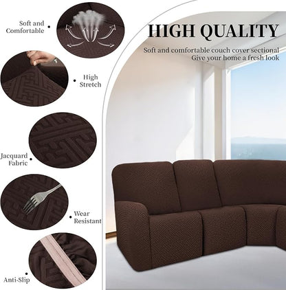100% Waterproof Sectional Recliner Couch Covers - Image 5