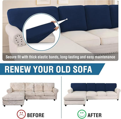 H.VERSAILTEX Backrest Cushion Covers Sectional Couch Back Cushion Covers - Image 5