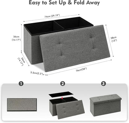 B FSOBEIIALEO Storage Ottoman - Image 3