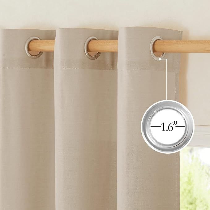 NICETOWN Linen 78 inch Curtains - Image 2