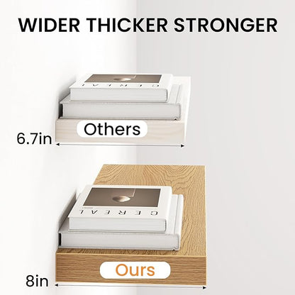 Fun Memories 67Inch Long Floating Shelves, 8 Inch Deep Shelves - Image 4
