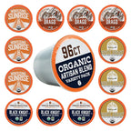 Fresh Roasted Coffee, Organic Artisan Blend Variety Pack | USDA Organic, Kosher | K-Cup Compatible, 96 Pods