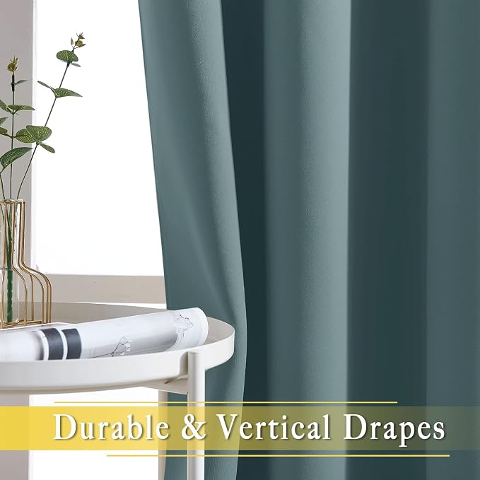 NICETOWN Blackout Curtain for Sliding Door, Patio Door Curtains, Grommet - Image 3