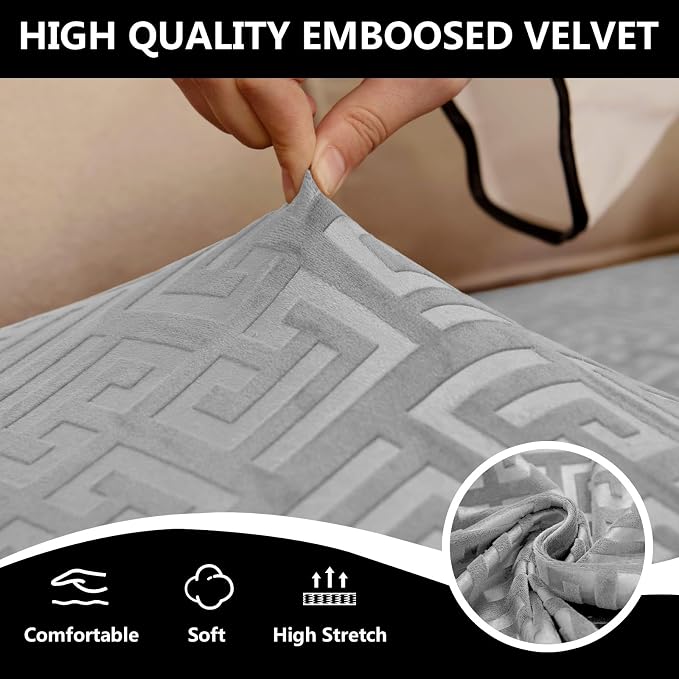 UNBBRRL 10 Pieces Stretch Sofa Cushion Covers - Image 5