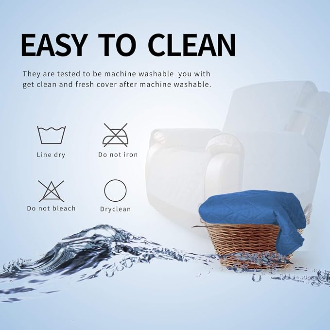 Easy-Going Reversible Couch Cover, Oversized Recliner, Water Resistant - Image 6