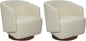 MINCETA Accent Chair, Modern 360 Swivel Barrel Chairs by MINCETA