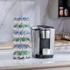 Rice rat K cup Holder Storage Coffee Capsules Pod Holder Carousel 6 Tier Compatible with 54 K-Cup Pods