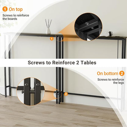 ELYKEN 5.9" Narrow Console Sofa Table - Image 5