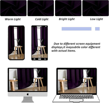 Simplebrand Ava Blackberry Short Blackout Curtains - Image 9