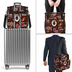 Brown Coffee Coffee Maker Carring Bag Cocoa Kaffee Travel Carrying Storage Tote Bag Compatible with Keurig K-Mini or K-Mini Plus Portable Single Serve Coffee Brewer Case with Pockets for K-cup Pods