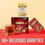 Twinings Chai Black Tea Individually Wrapped Bags, 100 Count (Pack of 1), Richly Blended with Warm Spices, Caffeinated, Enjoy Hot or Iced, 100 Teabags