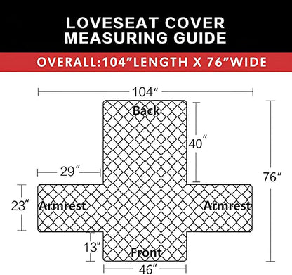 Easy-Going Reversible Couch Cover, 2 Cushion Sofa, Water Resistant Furniture Mat - Image 6