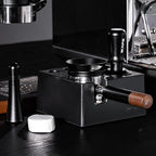 IKAPE 58.35mm Espresso Tamper, Spring-loaded Calibrated Tamper with Titanium Ripple Plating Base, Compatible with Over 58MM Espresso Bottomless Portafilter