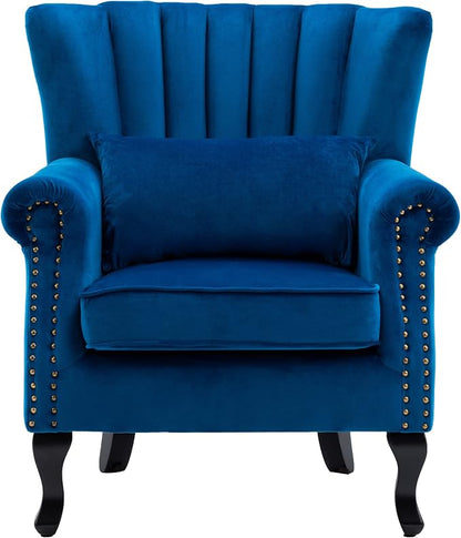 Accent Chairs Set of 2 with Arm Comfy Living Room Chair Mid-Century Modern - Image 4