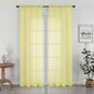 Sheer Curtains 84 inches Long 2 Panels Set by OWENIE