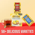 Twinings Earl Grey Extra Strong Black Tea Individually Wrapped Bags, 20 Count (Pack of 6), Flavoured with Citrus and Bergamot, Caffeinated, Enjoy Hot or Iced, 120 Teabags