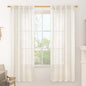 Light Filtering Linen Curtains 72 inches Long by LAMIT