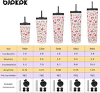 BJPKPK 34oz Insulated Tumbler With lid And Straw Stainless Steel Tumblers Travel Coffee Mug Reusable Thermal Cup,Unicorns