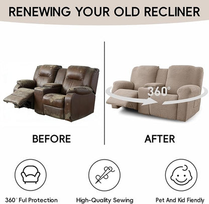 6-Piece Recliner Loveseat Covers - Image 6