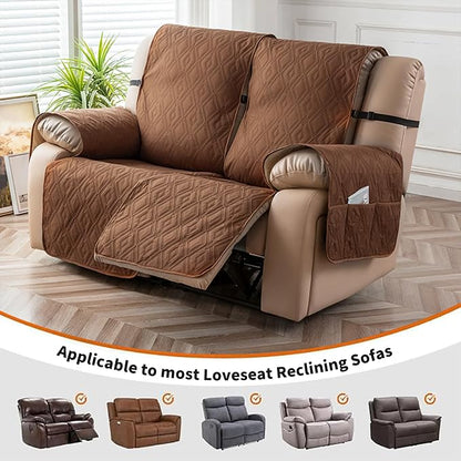 Genina Waterproof Loveseat Recliner Cover Non-Slip, Sofa Cover - Image 3