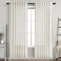 Cream Linen Curtains 81 Inches Long by Nanspring