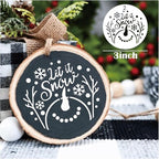 36 Pcs Small Christmas Stencils for Painting on Wood 3 Inch Reusable Christmas Ornament Stencil for Crafts Wood Card Paper Fabric (36 Christmas)