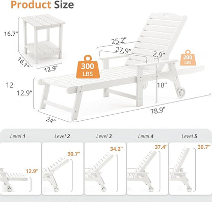 LUE BONA Outdoor Lounge Chair Set - Image 7