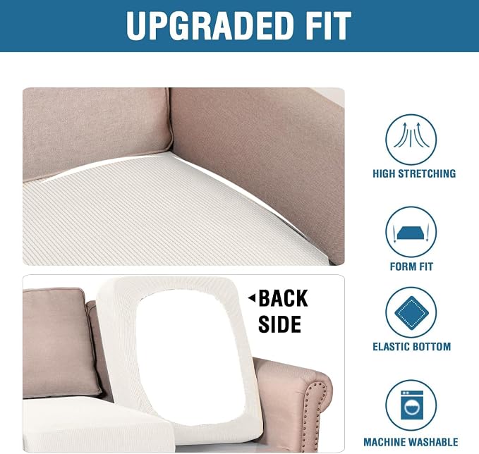 H.VERSAILTEX Super Stretch Individual Seat Cushion Covers - Image 6