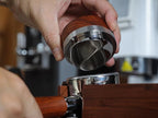 Espresso Distribution Tool 58.5mm Wooden Coffee Distributor Adjustable Depth Stainless Steel Espresso Leveler Premium Espresso Machine Accessories For Coffee Bar